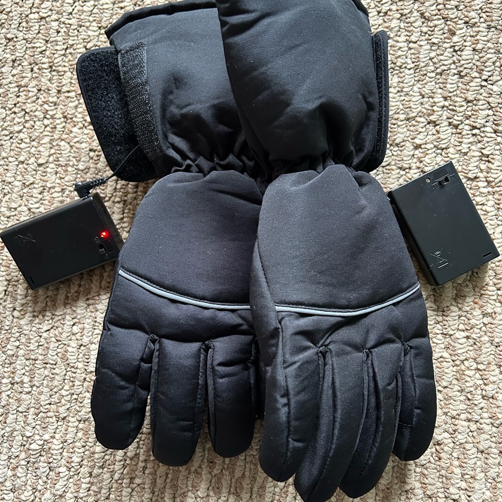 Heated ski gloves Size L